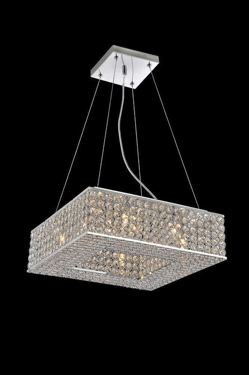 CWI Lighting Dannie 8 Light Chandelier With Chrome Finish Model: QS8391P14C-S