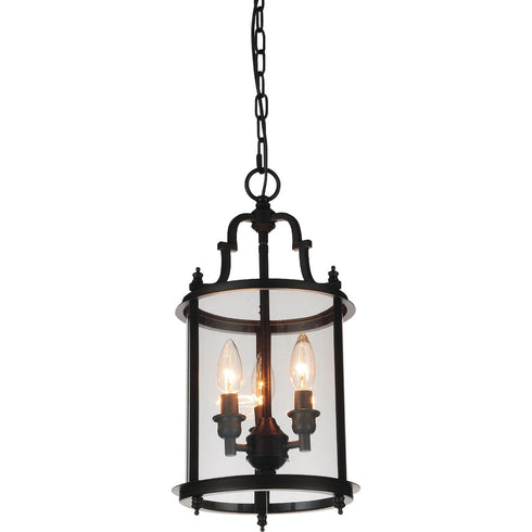 CWI Lighting Desire 3 Light Drum Shade Mini Pendant With Oil Model: 9809P9-3-109