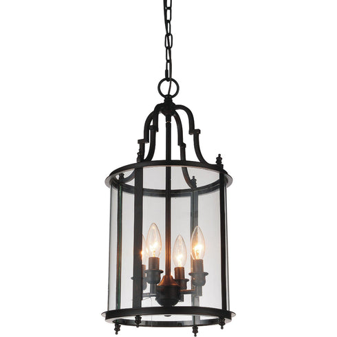 CWI Lighting Desire 4 Light Drum Shade Mini Pendant With Oil Model: 9809P11-4-109