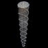 CWI Lighting Double Spiral 12 Light Flush Mount With Chrome Finish Model: 6606C32C