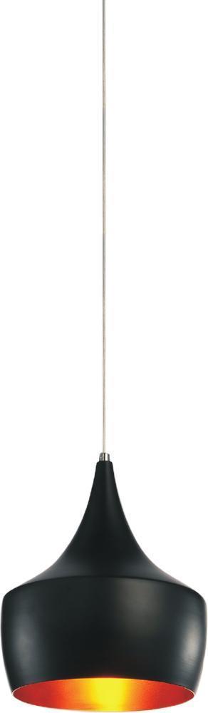CWI Lighting Dynamic 1 Light Down Mini Pendant With Black Finish Model: 9631P10-1-101