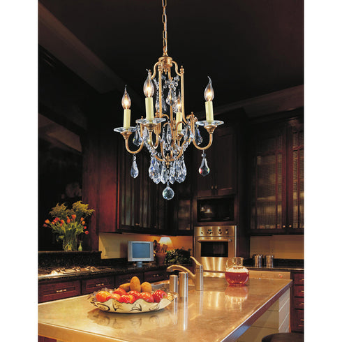 CWI Lighting Electra 4 Light Up Chandelier With Oxidized Bronze Model: 9836P17-4-125
