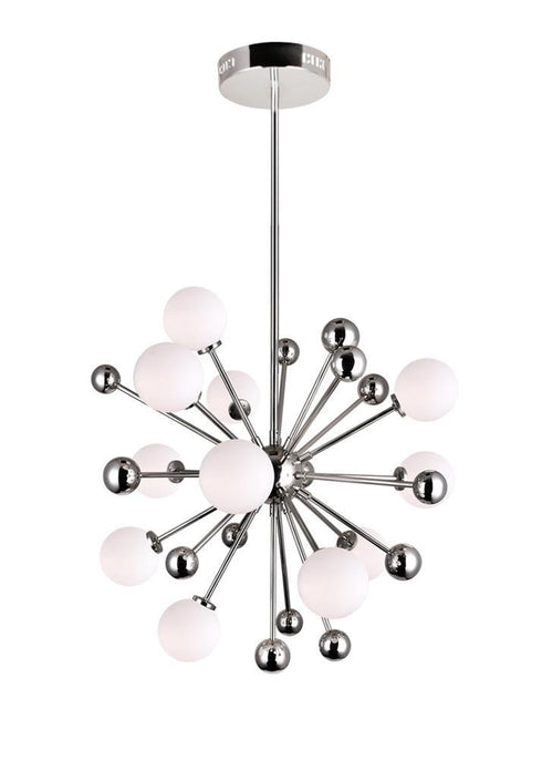 CWI Lighting Element 11 Light Chandelier With Polished Nickel Model: 1125P24-11-613