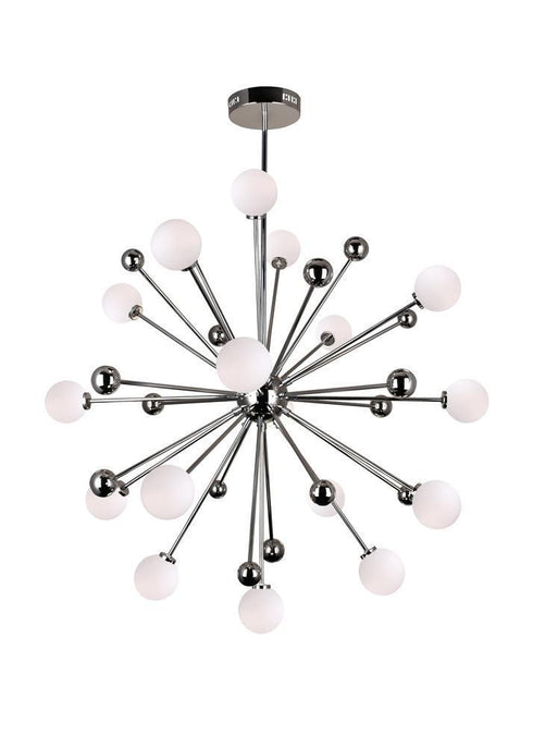 CWI Lighting Element 17 Light Chandelier With Polished Nickel Model: 1125P39-17-613