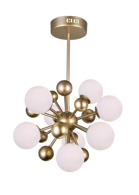 CWI Lighting Element 8 Light Chandelier With Sun Gold Finish Model: 1125P16-8-268