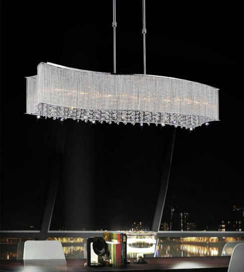 CWI Lighting Elsa 6 Light Drum Shade Chandelier With Chrome Model: 5320P36C-RC