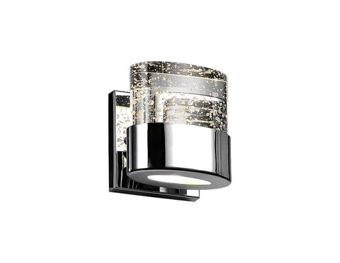 CWI Lighting Emmanuella 1 Light Wall Sconce With Chrome Finish Model: 1061W5-1-601