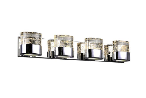 CWI Lighting Emmanuella 4 Light Wall Sconce With Chrome Finish Model: 1061W29-4-601