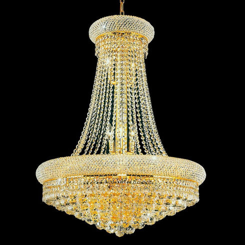 CWI Lighting Empire 17 Light Down Chandelier With Gold Finish Model: 8001P24G