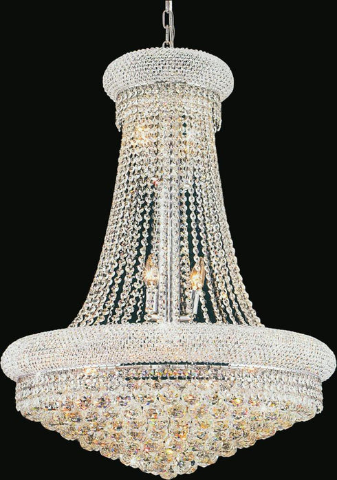 CWI Lighting Empire 18 Light Down Chandelier With Chrome Finish Model: 8001P28C