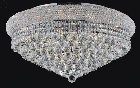 CWI Lighting Empire 20 Light Flush Mount With Chrome Finish Model: 8001C36C