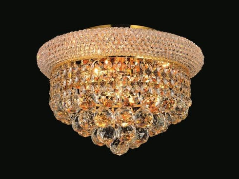 CWI Lighting Empire 3 Light Flush Mount With Chrome Finish Model: 8001C12C