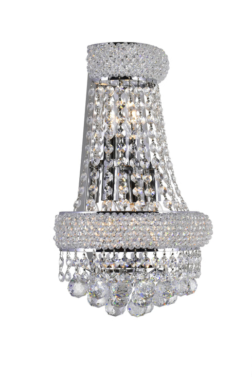 CWI Lighting Empire 3 Light Wall Sconce With Chrome Finish Model: 8001W12C-B