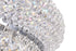 CWI Lighting Empire 4 Light Flush Mount With Chrome Finish Model: 8001C14C