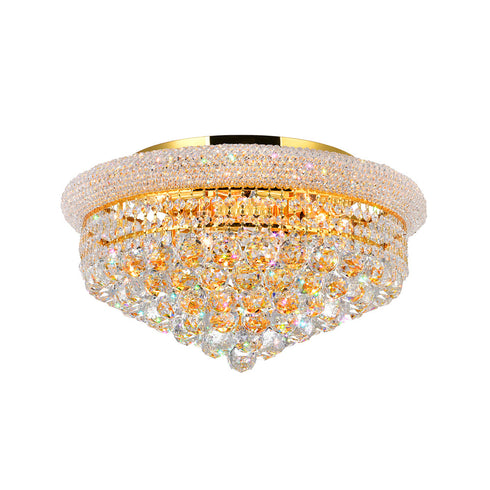 CWI Lighting Empire 8 Light Flush Mount With Chrome Finish Model: 8001C20C