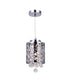 CWI Lighting Eternity 1 Light Drum Shade Mini Pendant With Chrome Model: 5008P6ST