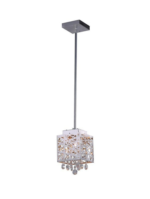 CWI Lighting Eternity 1 Light Pendant With Chrome Finish Model: 1032P6-1-601-S