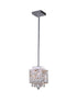 CWI Lighting Eternity 1 Light Pendant With Chrome Finish Model: 1032P6-1-601-S