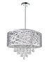 CWI Lighting Eternity 9 Light Drum Shade Chandelier With Chrome Model: 5008P22ST-R
