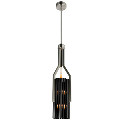 CWI Lighting Fermont 6 Light Stain Nickel And Pearl Black Model: 1583P8-6-612