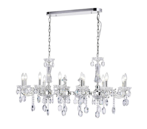 CWI Lighting Flawless 12 Light Up Chandelier With Chrome Finish Model: 2016P46C-12
