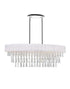 CWI Lighting Franca 8 Light Drum Shade Chandelier With Chrome Model: 5523P38C-O (OFF WHITE)