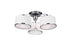 CWI Lighting Frosted 3 Light Drum Shade Flush Mount With Chrome Model: 5479C24C-3