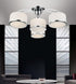 CWI Lighting Frosted 4 Light Drum Shade Flush Mount With Chrome Model: 5479C28C-4