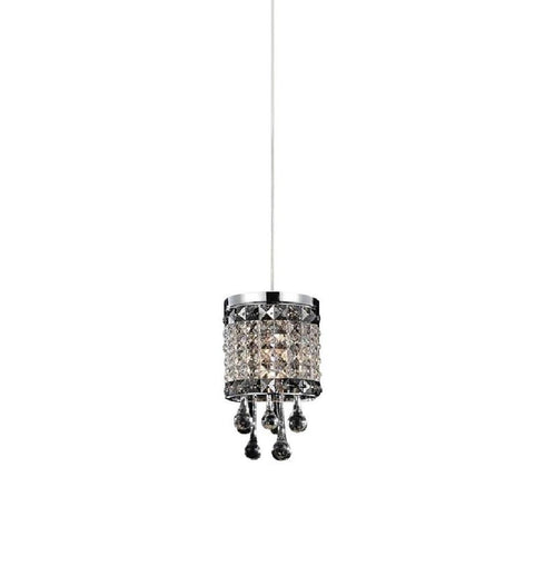 CWI Lighting Gem 1 Light Down Mini Pendant With Chrome Finish Model: 5037P6C-R-A