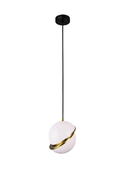 CWI Lighting Gemini 1 Light Mini Pendant With Brass Finish Model: 1148P10-1-624
