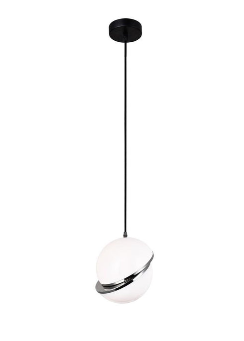 CWI Lighting Gemini 1 Light Mini Pendant With Polished Nickel Model: 1148P10-1-613