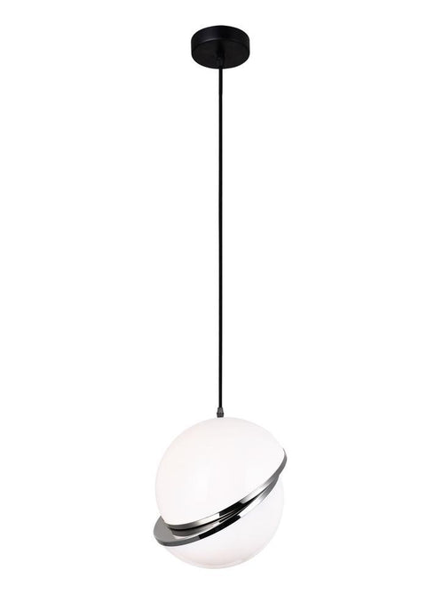 CWI Lighting Gemini 1 Light Pendant With Polished Nickel Finish Model: 1148P12-1-613