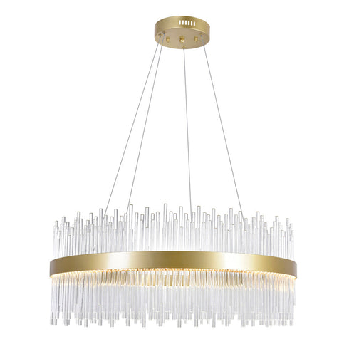 CWI Lighting Genevieve LED Chandelier With Medallion Gold Model: 1063P32-169