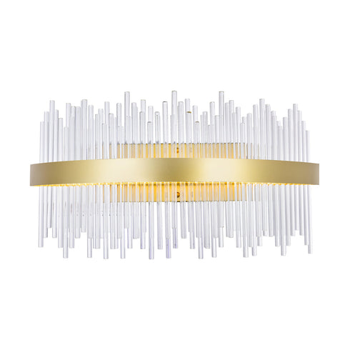 CWI Lighting Genevieve LED Wall Sconce With Medallion Gold Model: 1063W32-169