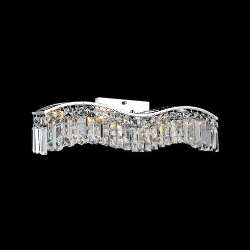 CWI Lighting Glamorous 3 Light Vanity Light With Chrome Finish Model: 8004W25C-A (CLEAR)