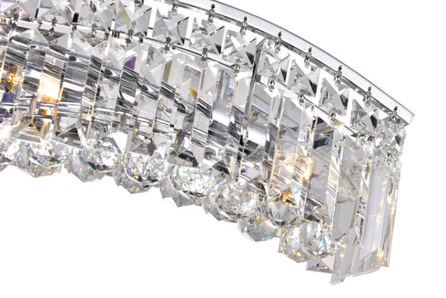 CWI Lighting Glamorous 5 Light Down Chandelier With Chrome Finish Model: 8004P30C-A (CLEAR)