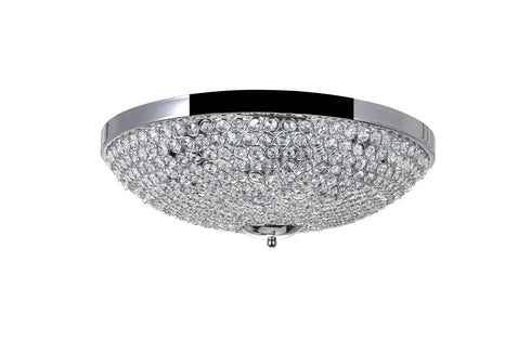CWI Lighting Globe 6 Light Bowl Flush Mount With Chrome Finish Model: QS8357C20C