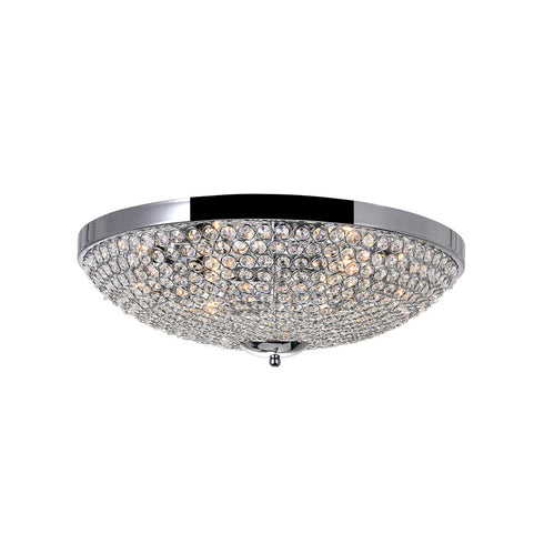CWI Lighting Globe 6 Light Bowl Flush Mount With Chrome Finish Model: QS8357C20C