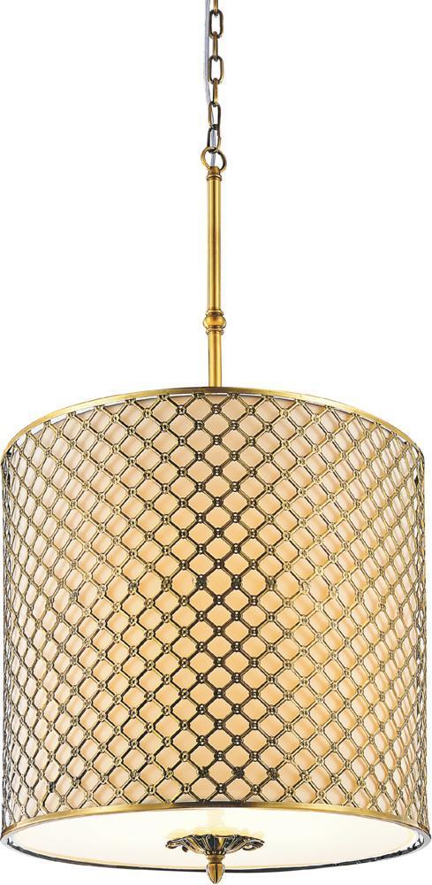 CWI Lighting Gloria 4 Light Drum Shade Chandelier With French Model: 9835P18-8-605-A