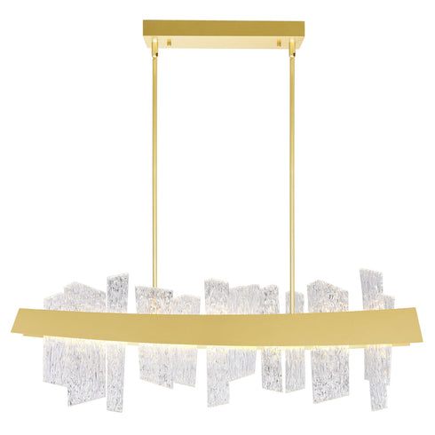 CWI Lighting Guadiana 39 Inch LED Satin Gold Chandelier Model: 1246P39-602