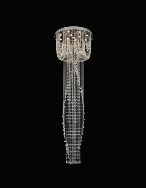 CWI Lighting Hallway 13 Light Flush Mount With Chrome Finish Model: 6628C26C
