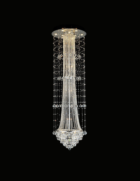 CWI Lighting Hallway 20 Light Flush Mount With Chrome Finish Model: 6627C26C