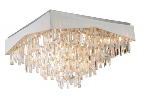CWI Lighting Havely 17 Light Flush Mount With Chrome Finish Model: 5674C24C-W