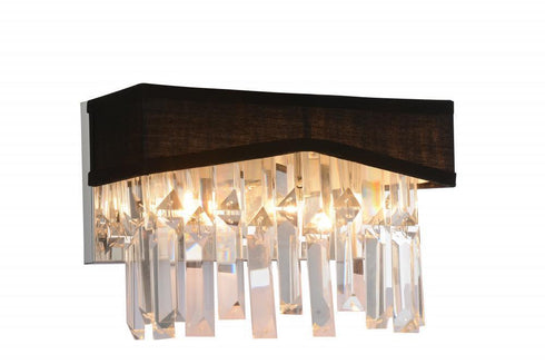CWI Lighting Havely 2 Light Wall Sconce With Chrome Finish Model: 5674W10C-B