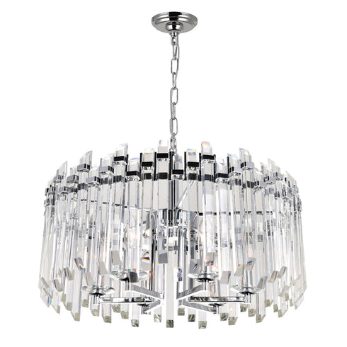 CWI Lighting Henrietta 6 Light Chandelier With Chrome Finish Model: 1065P24-6-601