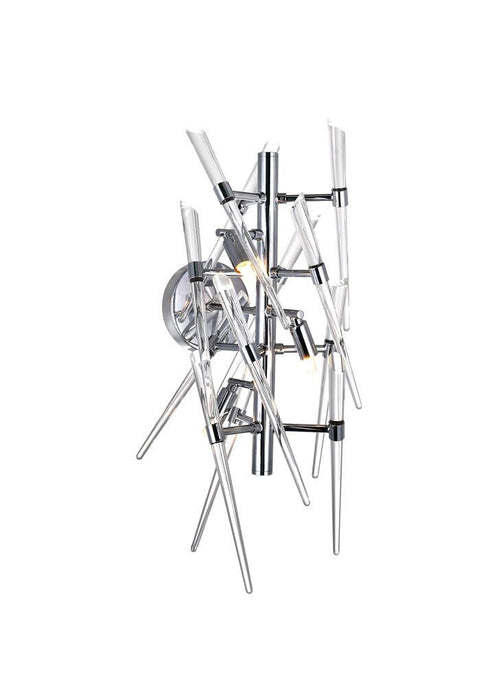 CWI Lighting Icicle 3 Light Wall Light With Chrome Finish Model: 1154W11-3-601