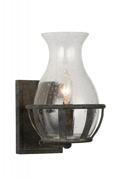 CWI Lighting Imperial 1 Light Wall Sconce With Antique Black Finish Model: 9925W7-1-216