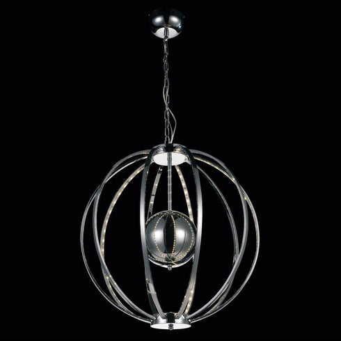 CWI Lighting Jacquimo LED Chandelier With Chrome Finish Model: 5559P22C