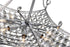 CWI Lighting Jasmine 8 Light Down Chandelier With Chrome Finish Model: 8041P20C-S