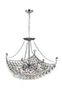 CWI Lighting Jasmine 8 Light Down Chandelier With Chrome Finish Model: 8041P20C-S